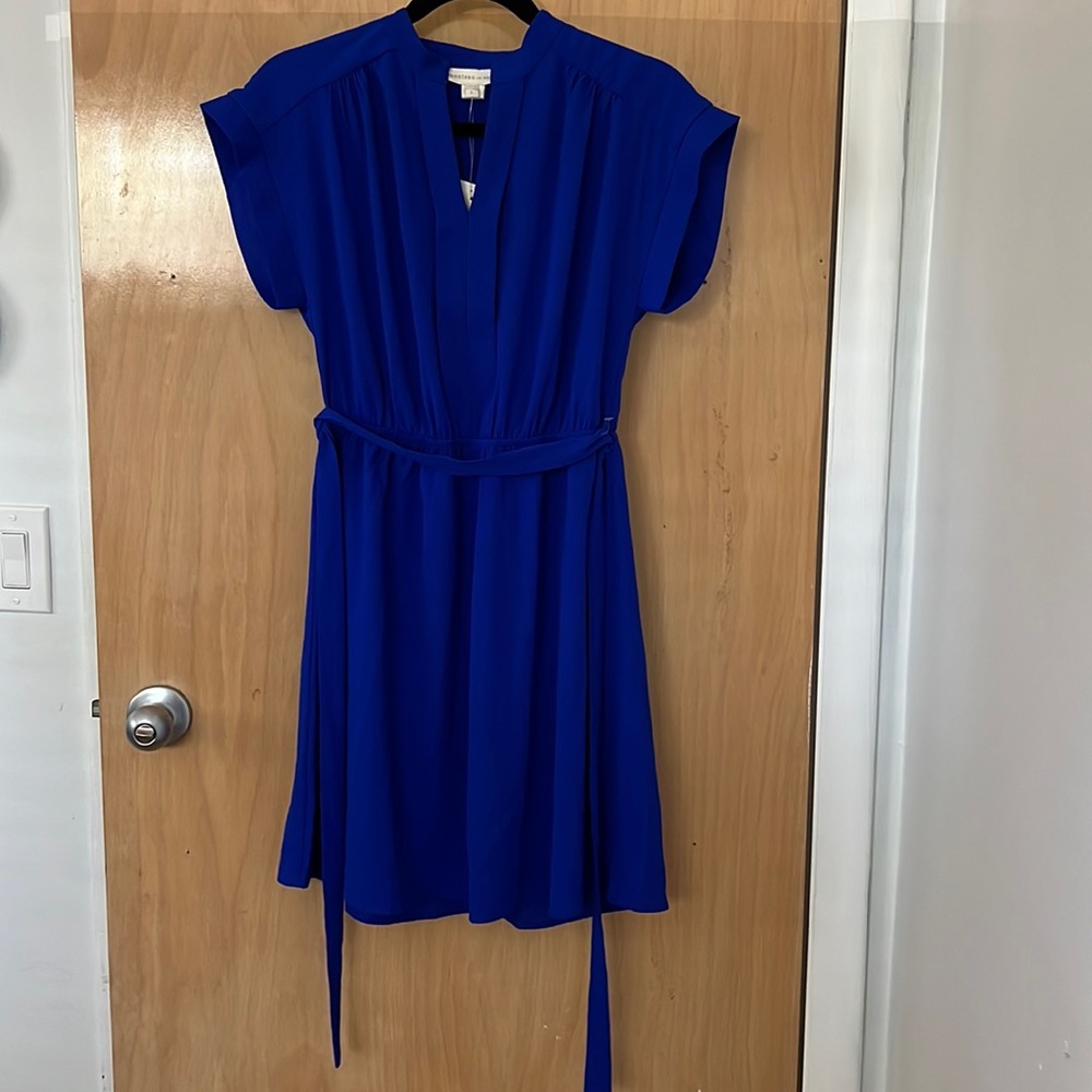 Blue womens size Large Monteau dress
